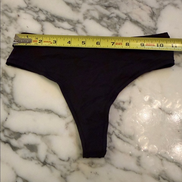 New Quince Second Skin Thong 6 Pack Black Sz L and S - Picture 5 of 10